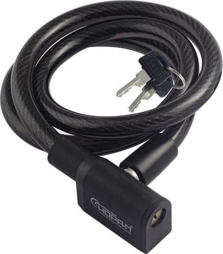 Замок-трос НОРА-М №25 велосипедный "Черный" 10х800 мм 19003