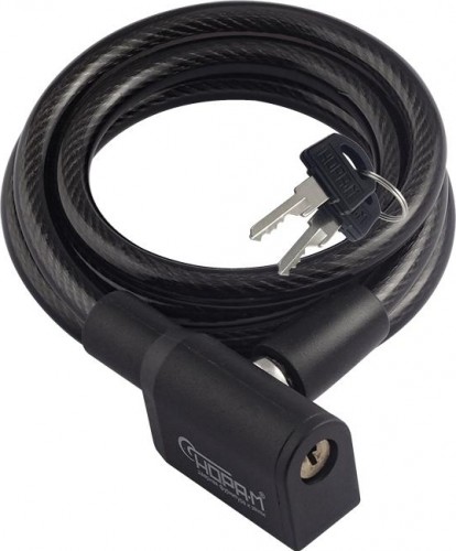 Замок-трос НОРА-М №25 велосипедный "Черный" 8х1200 мм 19002