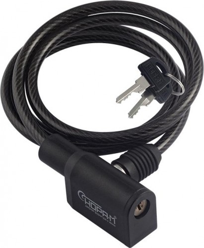 Замок-трос НОРА-М №25 велосипедный "Черный" 6х1000 мм 18999