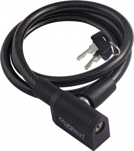 Замок-трос НОРА-М №25 велосипедный "Черный" 8х800 мм 19000