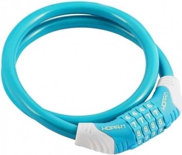 Замок-трос НОРА-М №31 велосипедный "Голубой" 10х650 мм 18304