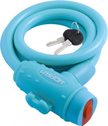 Замок-трос НОРА-М №33 велосипедный "Голубой" 10х1000 мм 18301