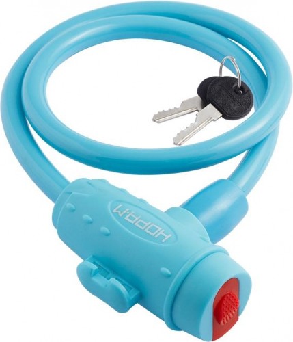 Замок-трос НОРА-М №33 велосипедный "Голубой" 10х650 мм 18298