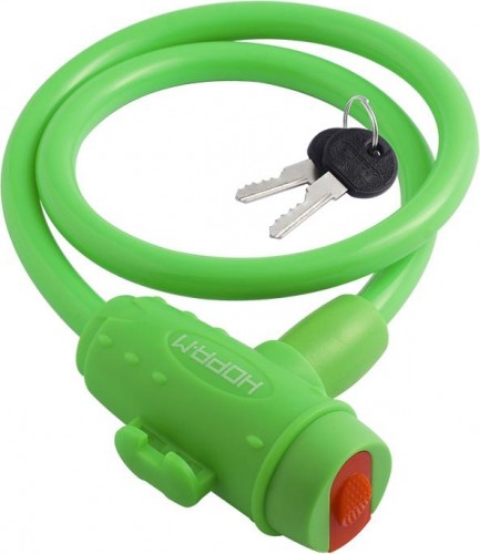 Замок-трос НОРА-М №33 велосипедный "Зеленый" 10х650 мм 18299