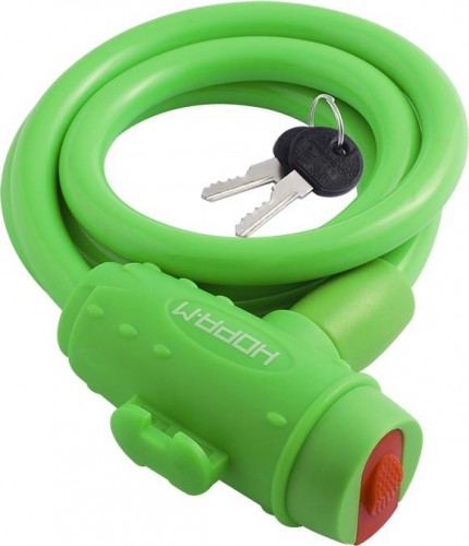 Замок-трос НОРА-М №33 велосипедный "Зеленый" 10х1000 мм 18302