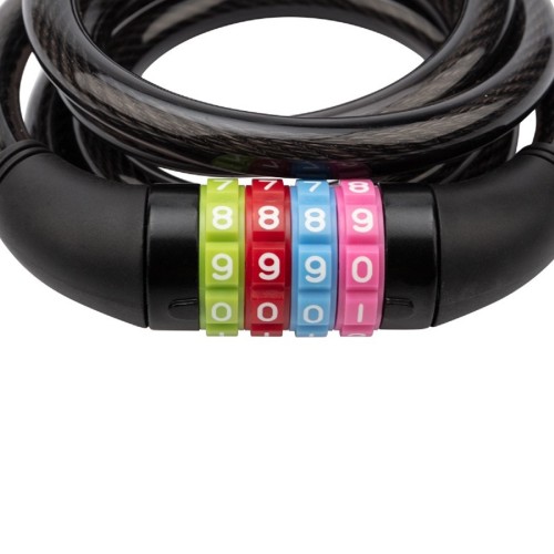 Замок тросовый ЧЕТЫРЕ СЕЗОНА 79-0216 кодовый для велосипедов и колясок 150 см - изображение 2