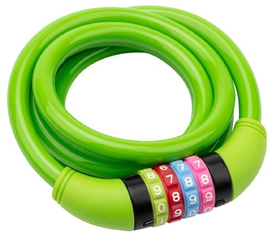 Замок тросовый ЧЕТЫРЕ СЕЗОНА 79-0213 кодовый для велосипедов и колясок 150 см