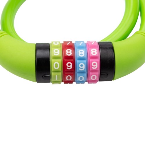 Замок тросовый ЧЕТЫРЕ СЕЗОНА 79-0263 кодовый для велосипедов и колясок 65 см з - изображение 2