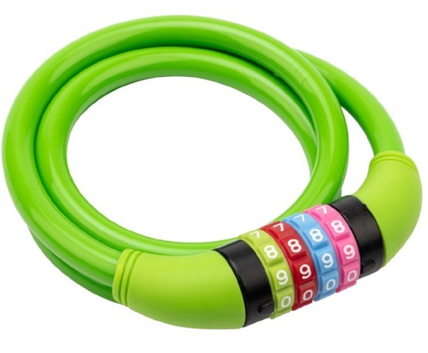 Замок тросовый ЧЕТЫРЕ СЕЗОНА 79-0203 кодовый для велосипедов и колясок 100 см