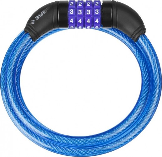 Замок тросовый ЗУБР ПРОФЕССИОНАЛ кодовый, с изменяемым кодом, длина троса-1200мм, d 37262-120