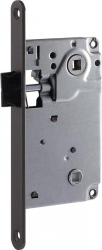 Замок врезной НОРА-М 13-90 мм под фиксатор "Графит" 18574