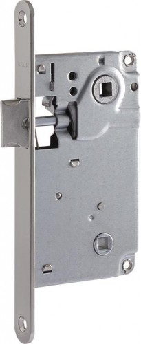 Замок врезной НОРА-М 13-90 под фиксатор "Матовый никель" 18573