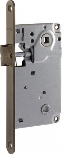 Замок врезной НОРА-М 13-90 под фиксатор "Старая бронза" 8556