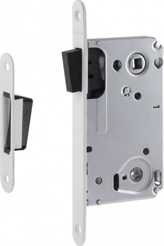 Замок врезной НОРА-М 13М-90 мм под фиксатор с магнитным ригелем "Белый" 18517