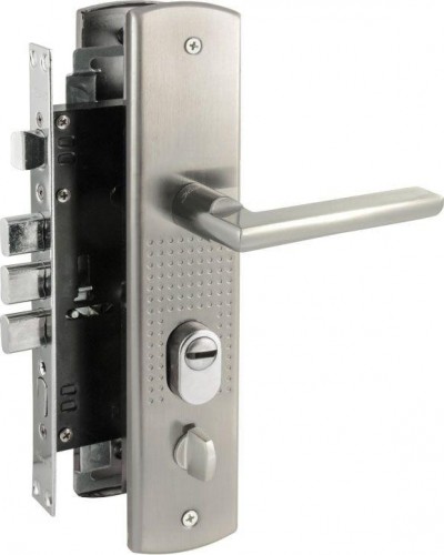 Замок врезной НОРА-М 200-108 левый для китайских дверей "Матовый никель" 16413