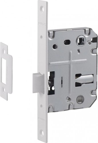 Замок врезной НОРА-М 2070-70 ППП с пластик. ригелем "Белая" 18897