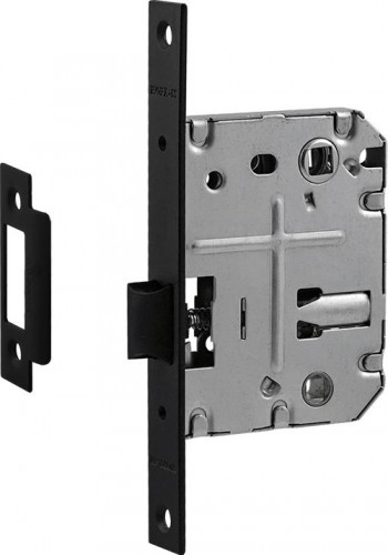 Замок врезной НОРА-М 2070-70 ППП с пластик. ригелем "Черная" 18898