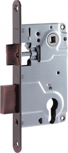 Замок врезной НОРА-М 25-85 цилиндровый "Старая медь" 8546