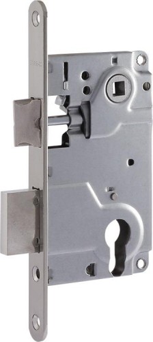 Замок врезной НОРА-М 25-85 цилиндровый "Матовый никель" 18346