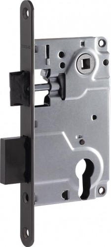 Замок врезной НОРА-М 25-85 цилиндровый "Графит" 18512