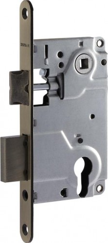 Замок врезной НОРА-М 25-85 цилиндровый "Старая бронза" 8547