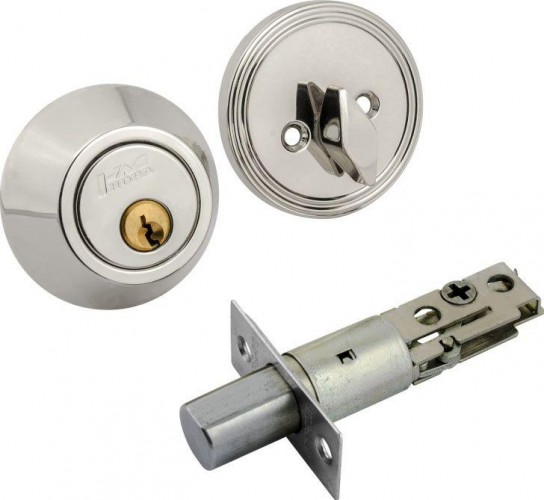 Замок врезной НОРА-М D1 цилиндровый "Хром" 8944