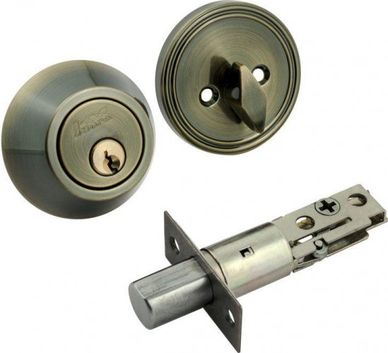 Замок врезной НОРА-М D1 цилиндровый "Старая бронза" 8941