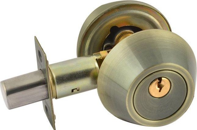 Замок врезной НОРА-М D2 цилиндровый "Старая бронза" 8948