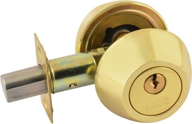 Замок врезной НОРА-М D2 цилиндровый "Матовое золото" 12650