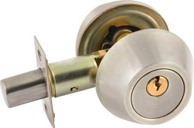 Замок врезной НОРА-М D2 цилиндровый "Матовый никель" 13478