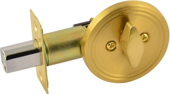 Замок врезной НОРА-М D5 "Матовое золото" 12653