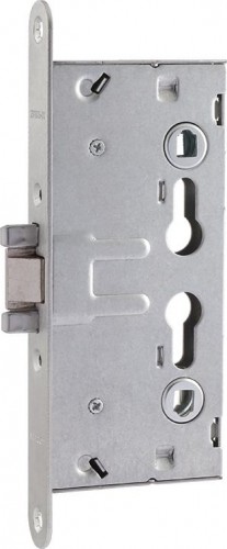 Замок врезной НОРА-М КЗВ-ПП-72 мм противопожарный "Нержавеющая сталь" 18555