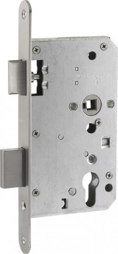 Замок врезной НОРА-М КЗВ5-ПП-72мм противопожарный "Нержавеющая сталь" 18788