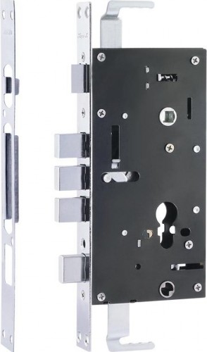 Замок врезной НОРА-М КЗВР-1А правый для китайских дверей "Хром" автомат. 18727