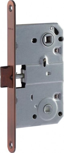 Замок врезной НОРА-М М13-90 под фиксатор "Старая медь" 9617