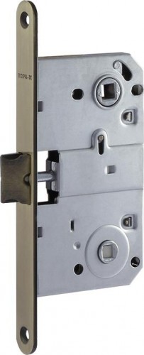 Замок врезной НОРА-М М13-90 под фиксатор "Старая бронза" 9618