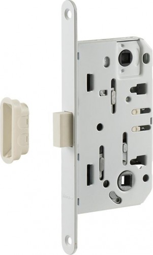 Замок врезной НОРА-М М13М-96 мм цилиндровый с магнитным ригелем "Белый" 18963