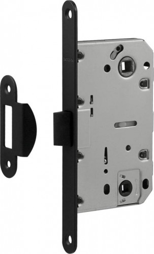 Замок врезной НОРА-М М13П-96 под фиксатор с пластик. ригелем "Черный" 18860