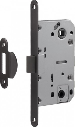 Замок врезной НОРА-М М13П-96 под фиксатор с пластик. ригелем "Графит" 18858