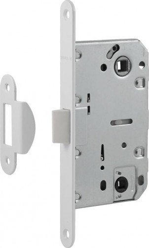 Замок врезной НОРА-М М13П-96 под фиксатор с пластик. ригелем "Белый" 18859