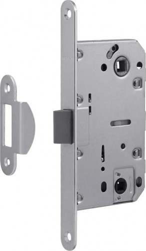 Замок врезной НОРА-М М13П-96 под фиксатор с пластик. ригелем "Хром" 15404