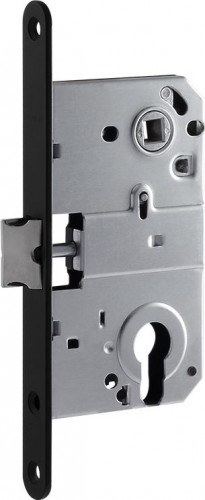 Замок врезной НОРА-М M25-85 цилиндровый "Черный" 18585