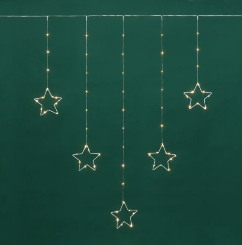 Занавес Neon-Night 315-846 из росы с фигурами Звезд 1,5х1,15м - изображение 2