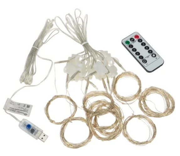 Занавес Neon-Night 315-889 из росы 3х3м 300 LED,мультиколор - изображение 3