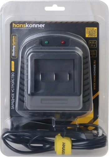 Зарядное устройство 18В Li-Ion HANSKONNER HBC2004 - изображение 4