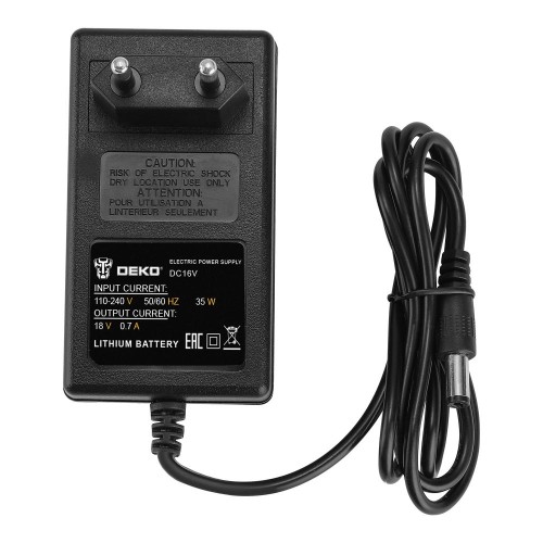 Зарядное устройство DEKO DC16V 16в, 1,5ач, li-ion 065-1030 - изображение 3
