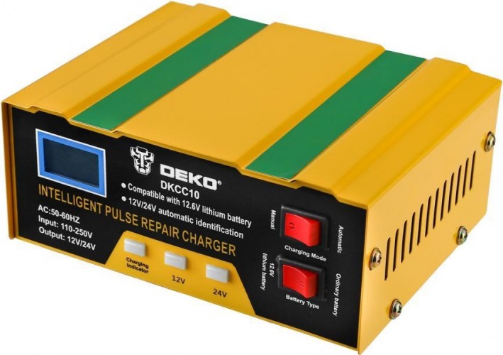 Зарядное устройство DEKO DKCC10 12/24в, 10а 051-8053