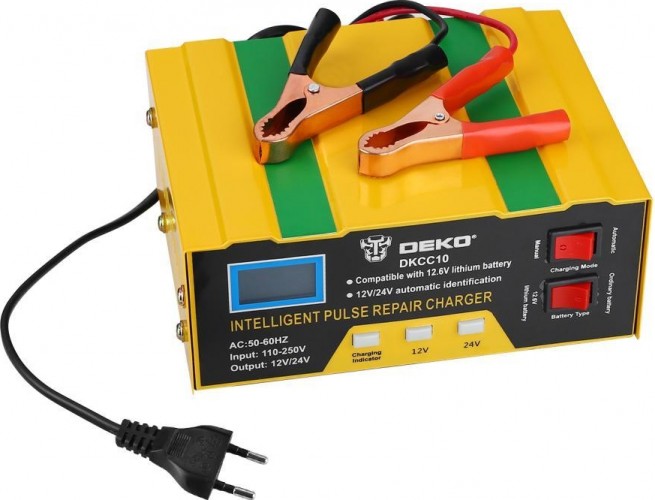 Зарядное устройство DEKO DKCC10 12/24в, 10а 051-8053 - изображение 2