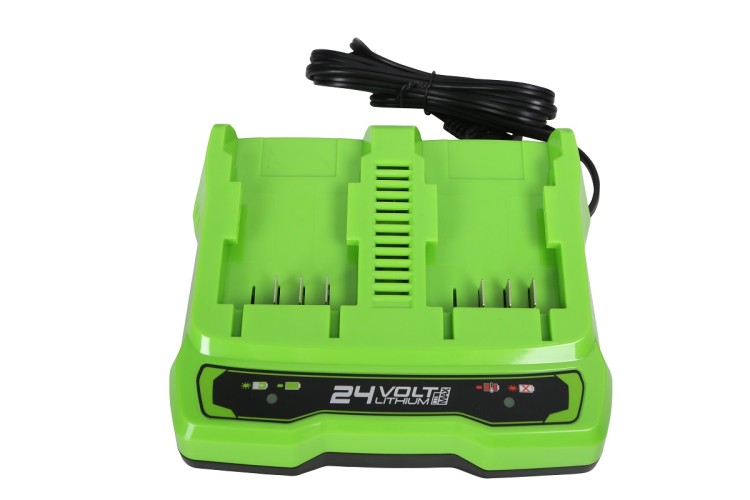 Зарядное устройство для аккумуляторов GREENWORKS 24.0V G24X2UC2 двухпостовое 2931907 - изображение 3