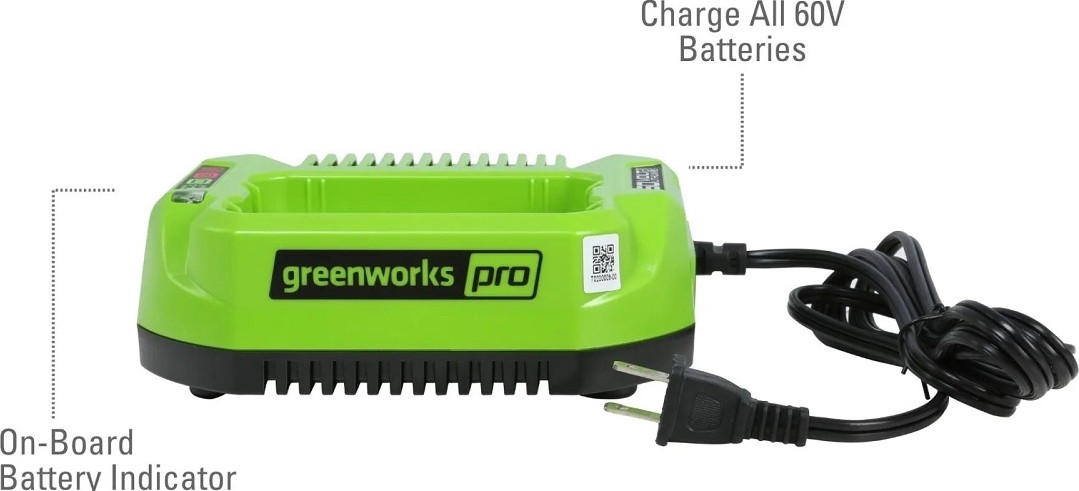 Зарядное устройство для аккумуляторов GREENWORKS 60.0V (2932007) 2932007 - изображение 2